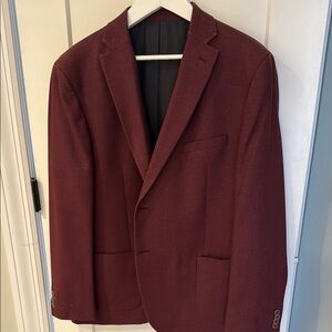 Men's Burgundy Blazer